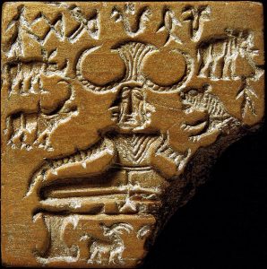 Shiva Pashupat 2600-1900 BC animal God with 4 Faces from the Indus Valley