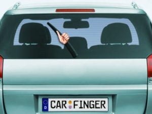 Car sticker thumbs up
