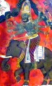 Buddhist Mara on elephant